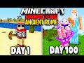 I Survived 100 Days in Ancient Rome on Minecraft.. Here's What Happened..