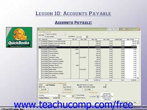 Accounting Tutorial Accounts Payable Training Lesson ... - YouTube