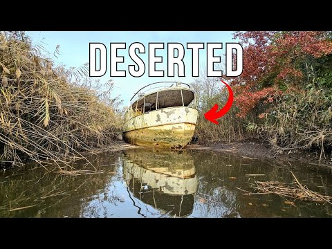 Urban Kayaking Adventure | Exploring an Abandoned 110 ft. Yacht Stuck in a Creek
