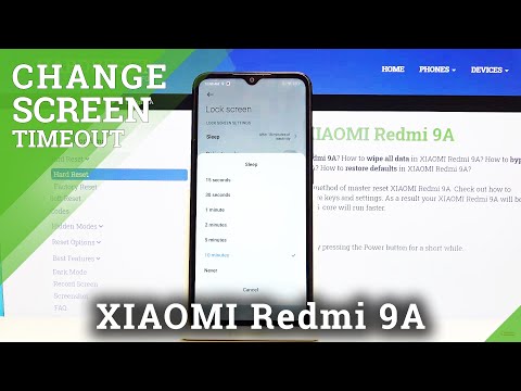 How to Change Screen Timeout in Xiaomi Redmi 9A – Screen Displaying