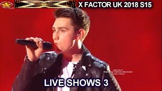 Brendan Murray “Young Blood” with New Hair Cut &amp; HE&#39;S BACK The Boys | Live Show 3 X Factor UK 2018