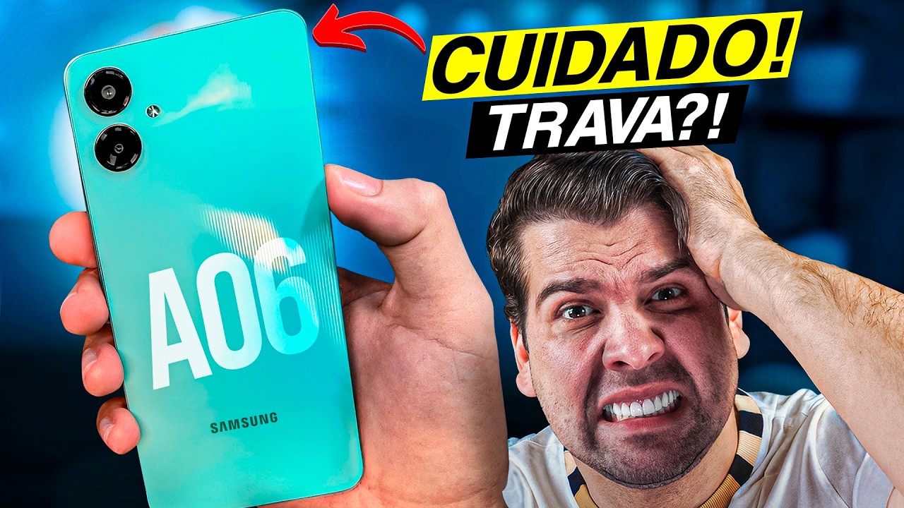 Miniatura da avaliação em vídeo de Smartphone Samsung Galaxy A06 128GB 4GB RAM Tela 6.7''