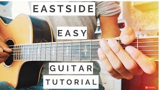 Eastside Halsey, Khalid, Benny Blanco Guitar Tutorial // Eastside Guitar // Guitar Lesson #530