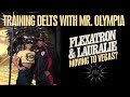 TRAINING DELTS WITH MR. OLYMPIA - FLEXATRON & LAURALIE MOVING TO VEGAS?