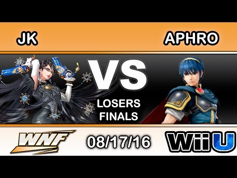 WNF 3.3 - JK (Bayonetta) Vs. eM | Aphro (Marth) Losers Finals - Smash Wii U