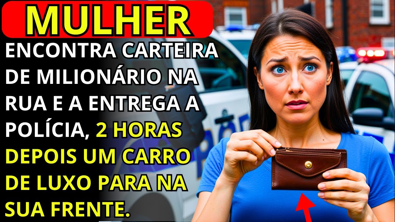 MULHER ENCONTRA CARTEIRA DE MILIONÁRIO NA RUA E A ENTREGA A POLÍCIA, 2 HORAS DEPOIS...