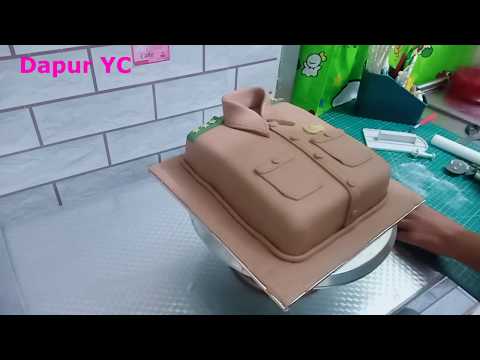decorasi cake full fondant seragam guru .