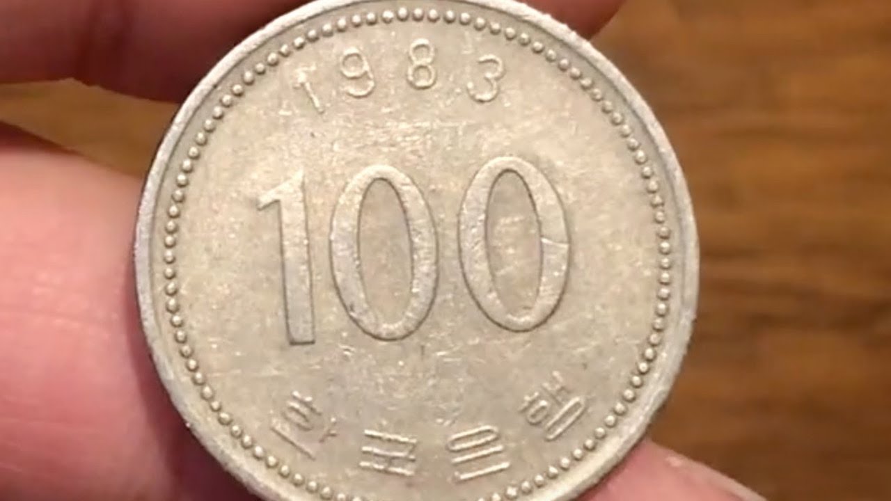 Who is on the 100 won coin?