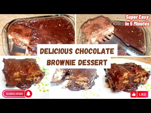 Chocolate Cake Dessert 5 minutes recipe By Sehar Mohsin| quick & unique recipe| no bake | must try!