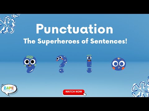 Punctuation Marks for Kids | Grade 1 English | Full Stop, Question Mark & More