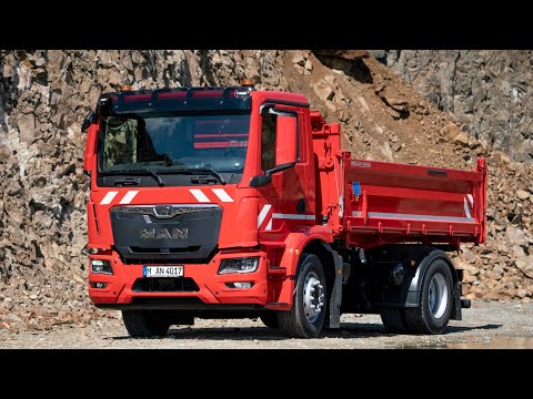 All New 2022 MAN TGM Dump truck - Test Drive and presentation