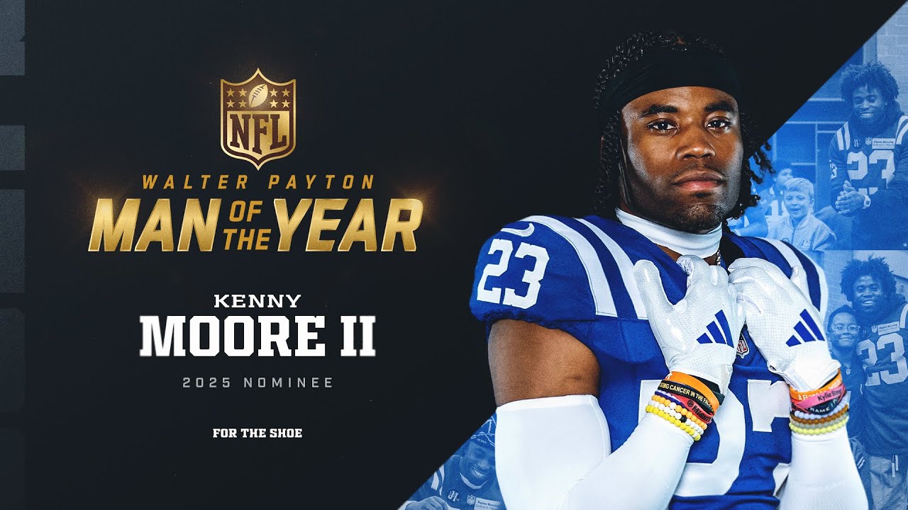 Kenny Moore II Walter Payton Man of the Year Media Availability