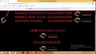 Marble Car Rental DOLANDIRICIDIR. (VİDEOYU İZLE)