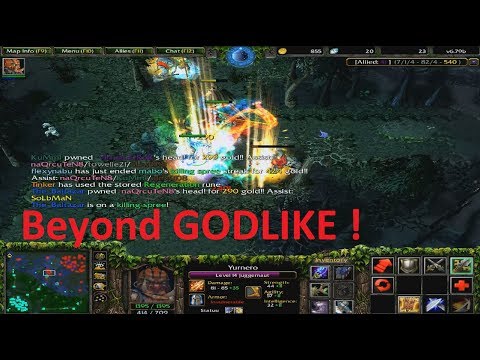 DotA 6.79b - Juggernaut, Yurnero Beyond GODLIKE !