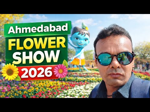 Ahmedabad Flower Show 2026 🌸 | Colorful Flowers & Beautiful Designs | Full Vlog