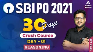 SBI PO 2021 | Reasoning | 30 Days Crash Course to Crack SBI PO Exam | Day #1