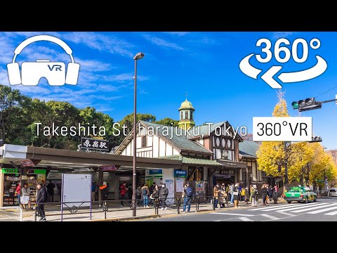 【Japan-VR video】Takeshita ST. harajuku  原宿 walking ,Tokyo