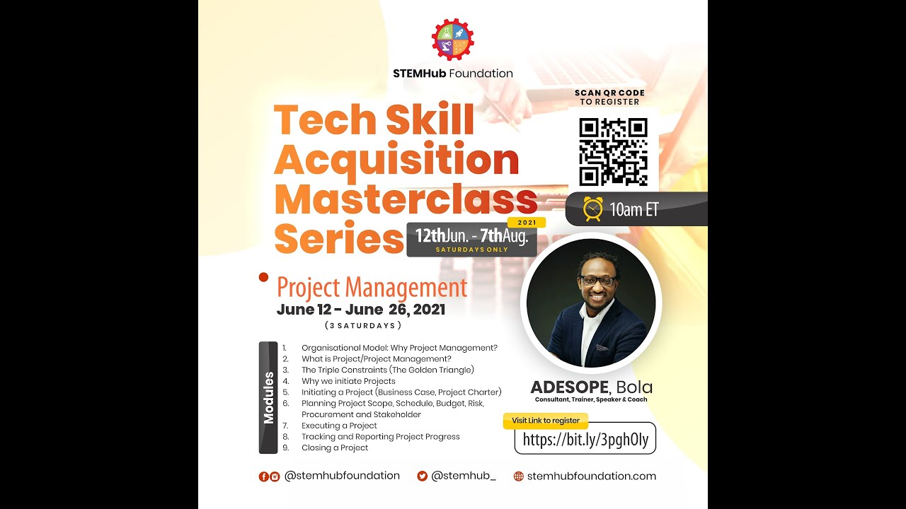Tech Skills Acquisition Masterclass 1 Project Management Part 1