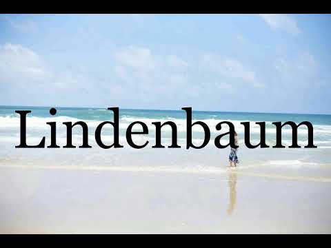 How To Pronounce Lindenbaum🌈🌈🌈🌈🌈🌈Pronunciation Of Lindenbaum