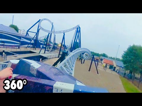 Sik (Flamingo Land) - VR ONRIDE - 360° 10 inversion looping coaster POV