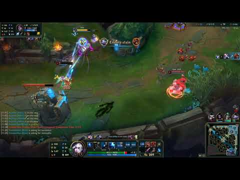 2020.09.24 - ASHE+Yuumi vs. Kaisa+Brand (full game, ~plat3 soloq)