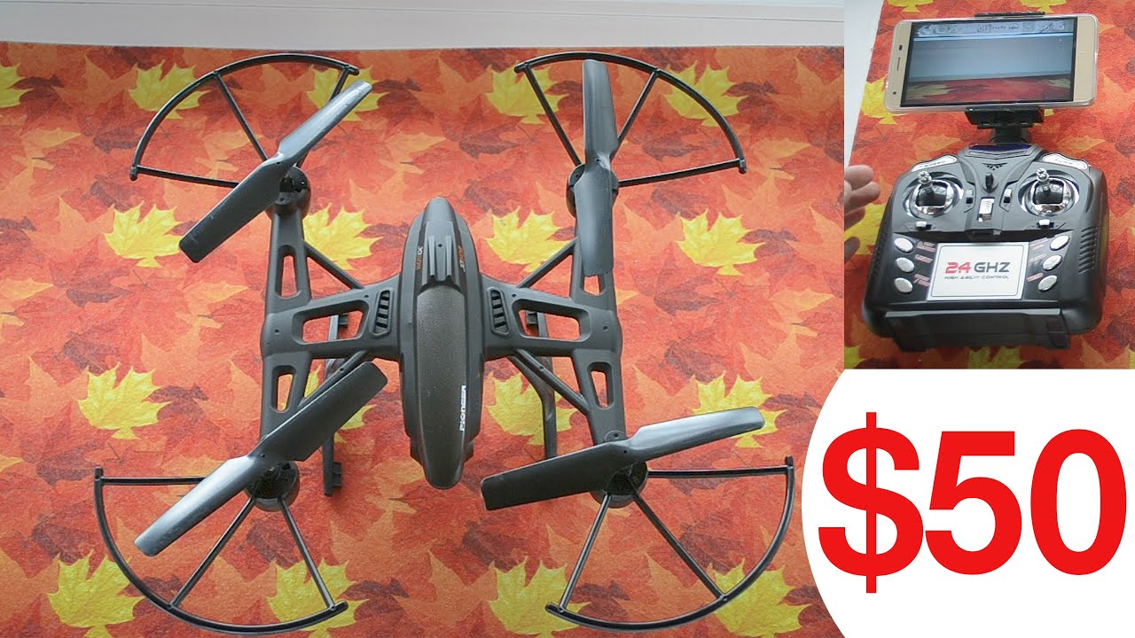 Квадрокоптер JXD Pioneer UFO 0.3Mpix WiFi ПДУ черный