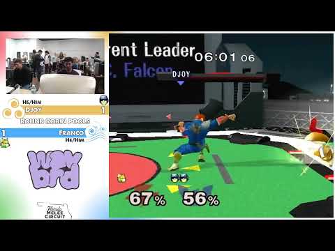 Florida Melee Circuit Finals - DJoy (Falcon) Vs Spiral | Franco (Fox) - Pools