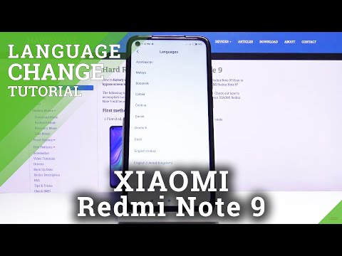 How to Change Language of Xiaomi Redmi Note 9 - Language List
