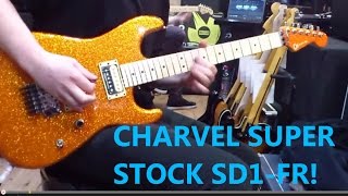 Video thumbnail for Charvel Super Stock San Dimas - SD1 FR - Sunset Orange Flake try out by Cameron Cooper