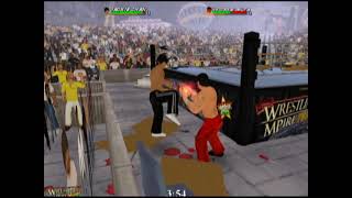 Wrestling Mpire Remix The Great Muta vs Jackie Chan HARDCORE New Jack Tribute match!!!