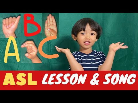 Youngest Teacher | Teaching ASL ABC Lesson and Song