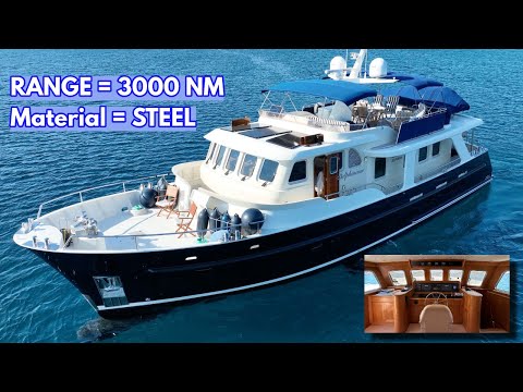 €1.75M STEEL Liveaboard TRAWLER Yacht FOR SALE! | M/Y 'Delphinium'