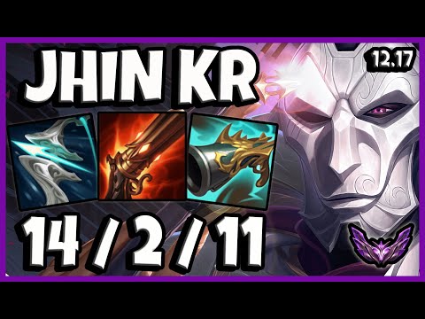 Jhin ADC vs Sivir / KR Master / Patch 12.17 / Season 12 [ 14 / 2 / 11 ] ❌