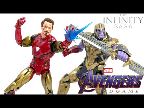 Marvel Legends INFINITY SAGA Avengers Endgame IRON MAN MK85 & THANOS Final Battle Review