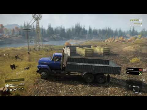 SNOWRUNNER Gameplay Walkthrough - Building the Wooden Bridge - Part 10 (PS4)