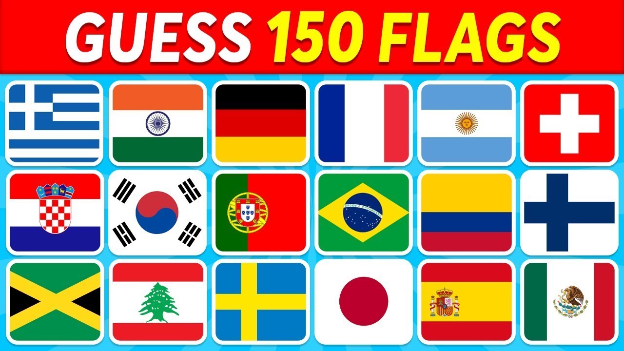 🚩 Guess the Country by the Flag Quiz 🌎 | Can You Guess the 150 Flags? #flagquiz #countryflags
