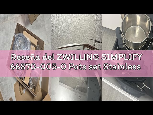 Vídeo relacionado con ZWILLING SIMPLIFY 66870-005-0 Pots set Stainless steel 5 pcs. Acero inoxidable, Silver Black