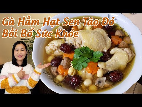 Gà hầm sen