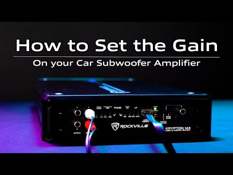 How To Set the Gain On your Car Subwoofer Amplifier (Monoblock amplifier Tutorial)