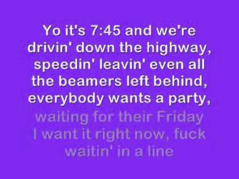 Sex Ray Vision Friday Remix LYRICS