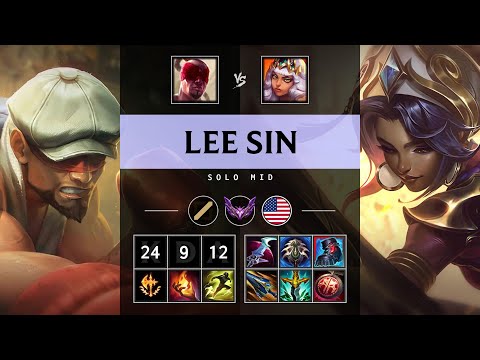 Lee Sin Mid vs Qiyana - NA Master Patch 25.06
