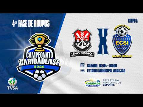 Caridadense 2026 - São Simão vs Santo inácio