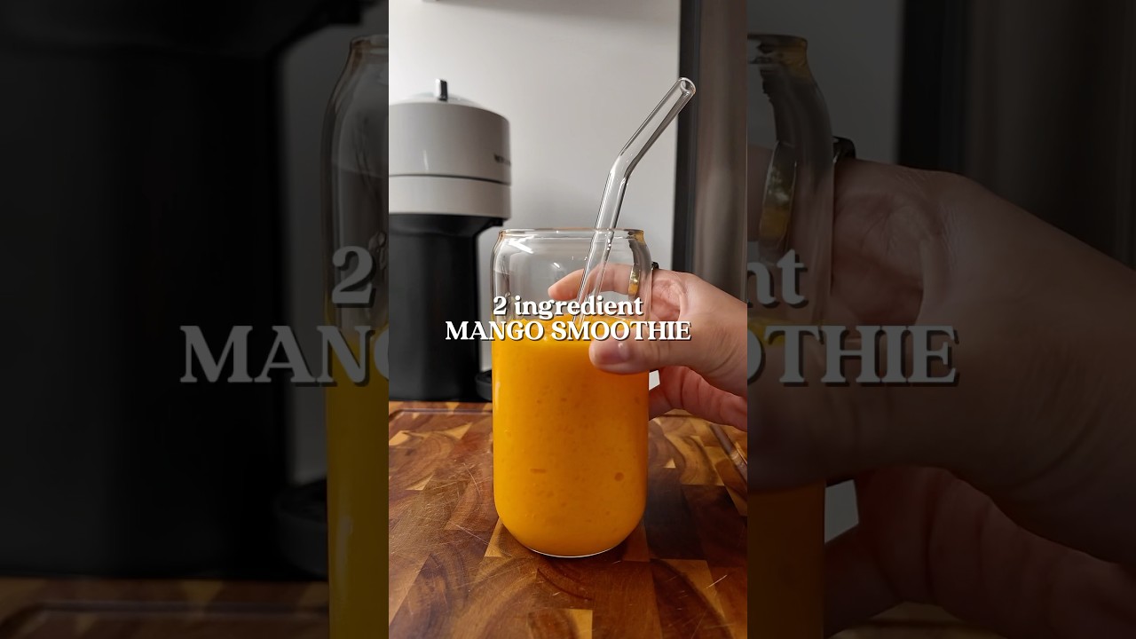 EASY 2 Ingredient Mango Smoothie 🥭