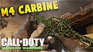 "M4 CARBINE" - ROAD TO UNLOCKING "EXCLUSION ZONE CAMO" - MODERN WARFARE REMASTERED (UNLOCKING GOLD)