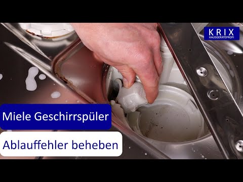 Miele dishwasher does not drain - drain error