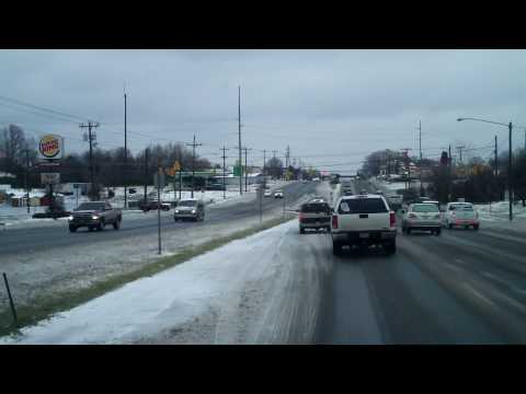 Snowy Conditions in Monroe, NC
