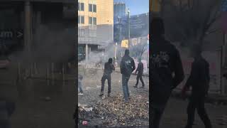Farmers Launch Potatoes at Police During Fiery Protests in Brussels #shorts
