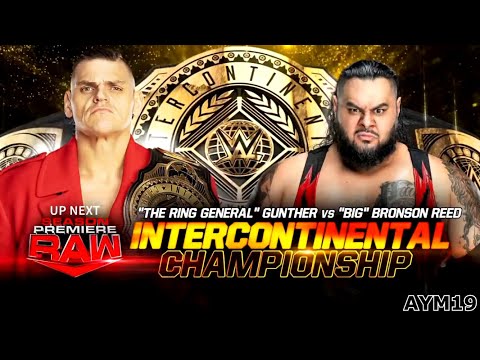 Gunther vs Bronson Reed RAW 10/16/2023 Highlights