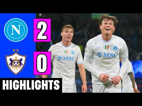 Napoli vs Qarabag FK 2-0 Highlights | Scott McTominay Goal | UCL 2025-26 | Janković Own Goal 