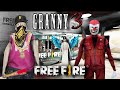 Granny 3 Free Fire🔥 Mode Fullgameplay | Can I Escape From Hippop Granny and Criminal bundle Grandpa?